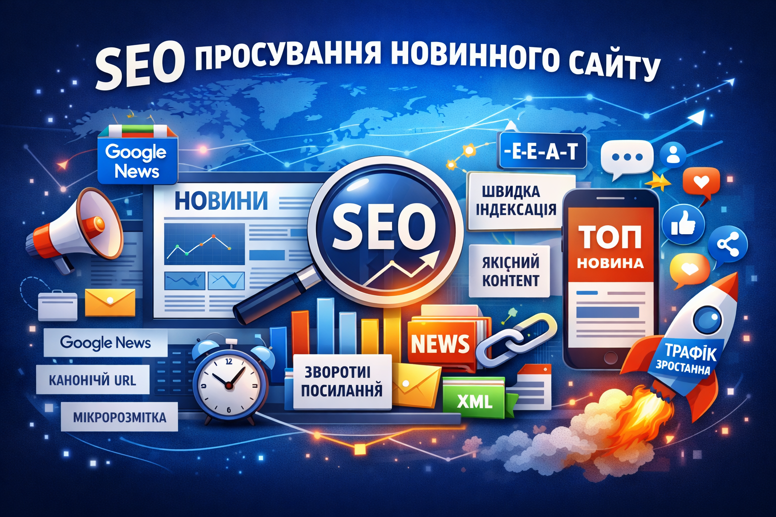 SEO продвижение новостного сайта